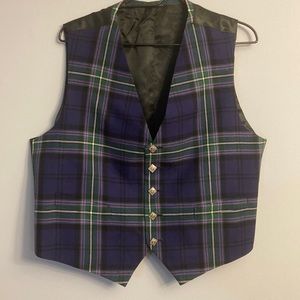 Geoffrey Tailor Highland Crafts Scotland Plaid Vest